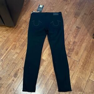 True Religion Abbey Super Skinny Jeans in Black Rinse​​​​​​​​​​​​​​​​​